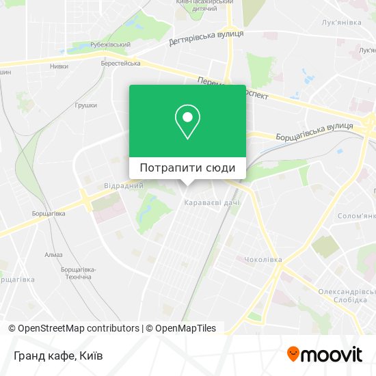 Карта Гранд кафе