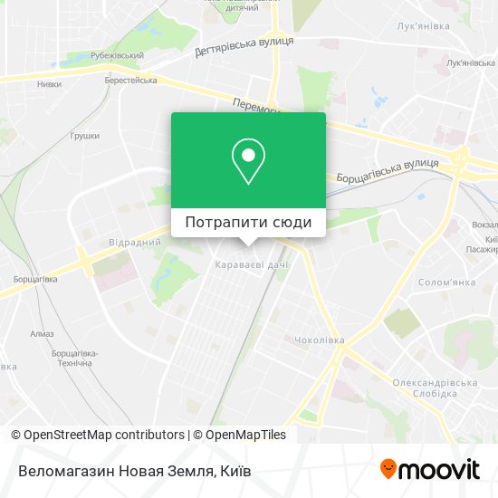 Карта Веломагазин Новая Земля