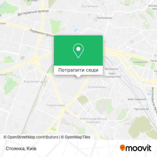 Карта Стоянка