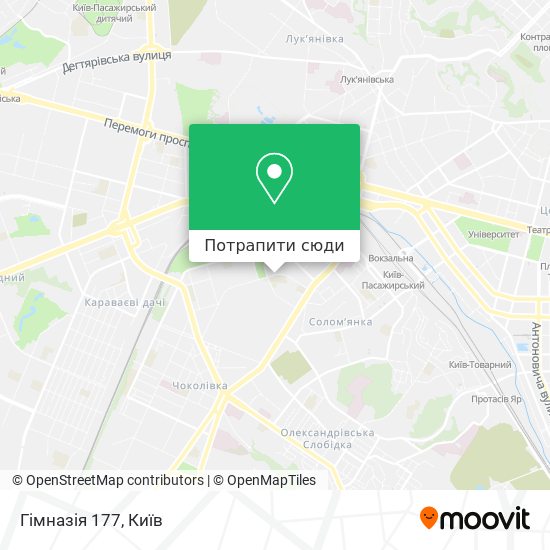 Карта Гімназія 177