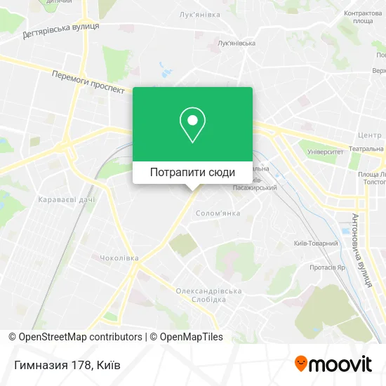 Карта Гимназия 178
