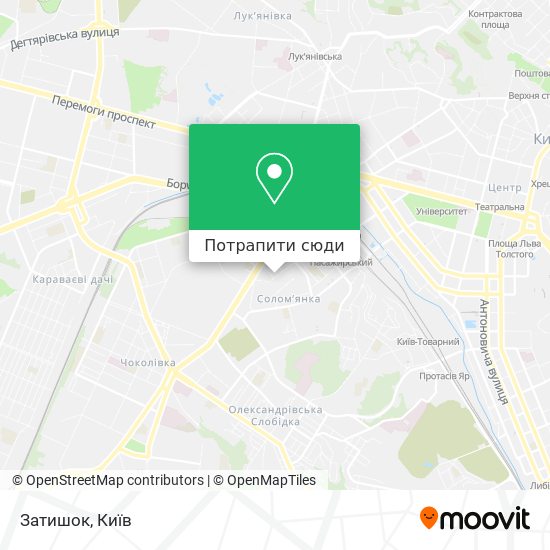 Карта Затишок
