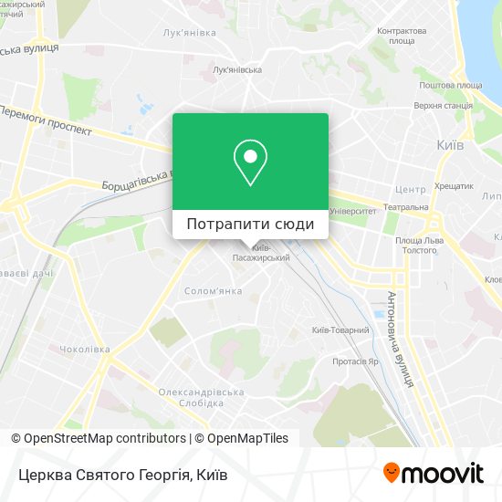 Карта Церква Святого Георгія