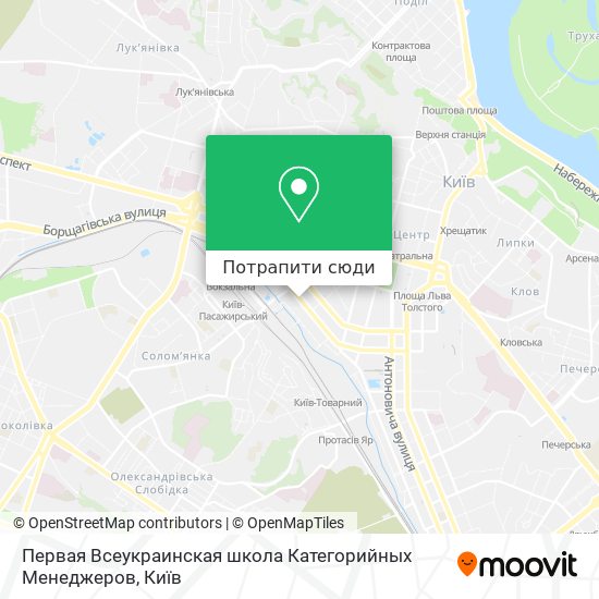 Карта Первая Всеукраинская школа Категорийных Менеджеров