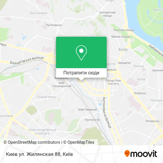 Карта Киев ул. Жилянская 88