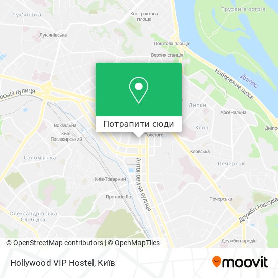 Карта Hollywood VIP Hostel