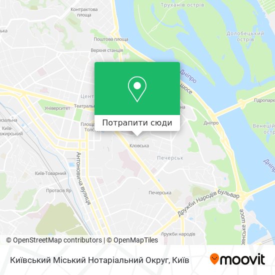 Карта Київський Міський Нотаріальний Округ