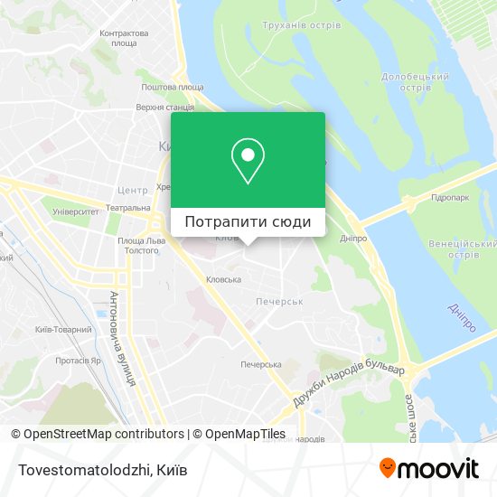 Карта Tovestomatolodzhi