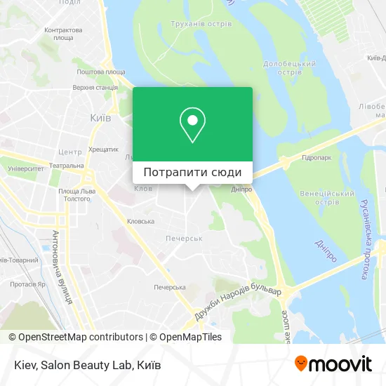 Карта Kiev, Salon Beauty Lab