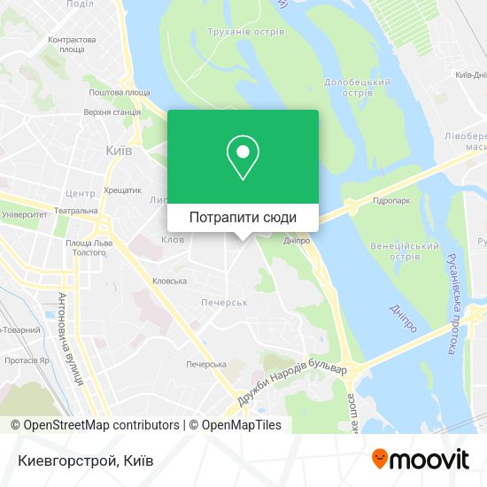Карта Киевгорстрой