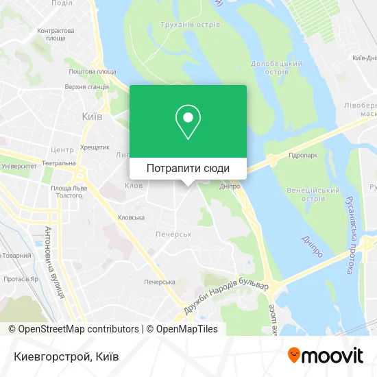 Карта Киевгорстрой