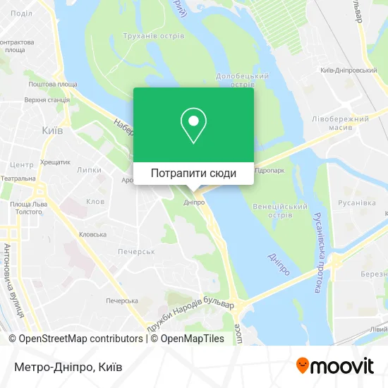 Карта Метро-Дніпро