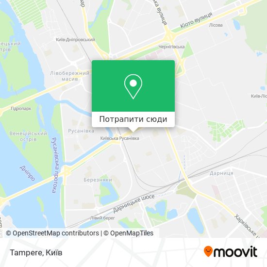 Карта Tampere