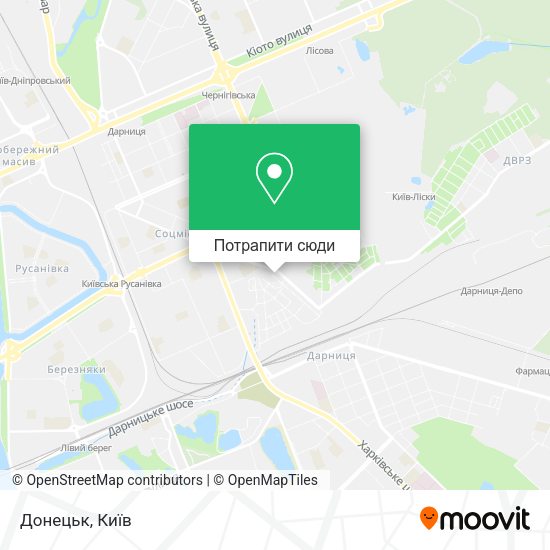 Карта Донецьк
