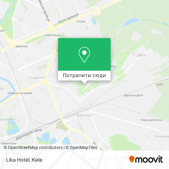 Карта Lika Hotel