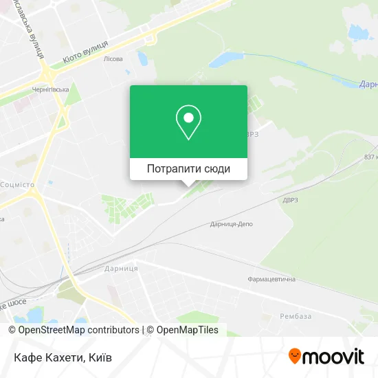 Карта Кафе Кахети