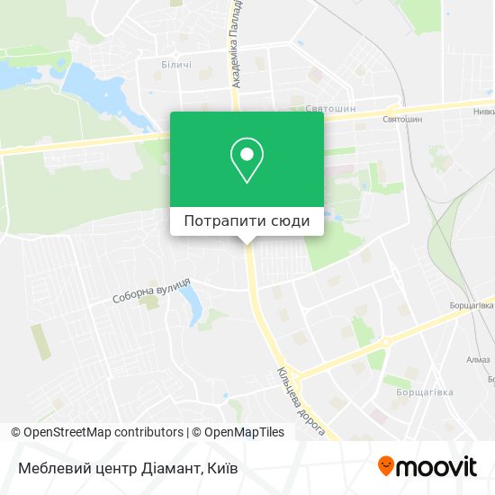 Карта Меблевий центр Діамант