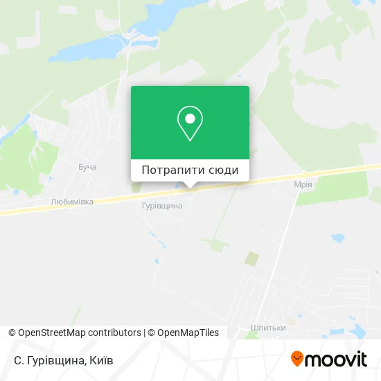 Карта С. Гурівщина