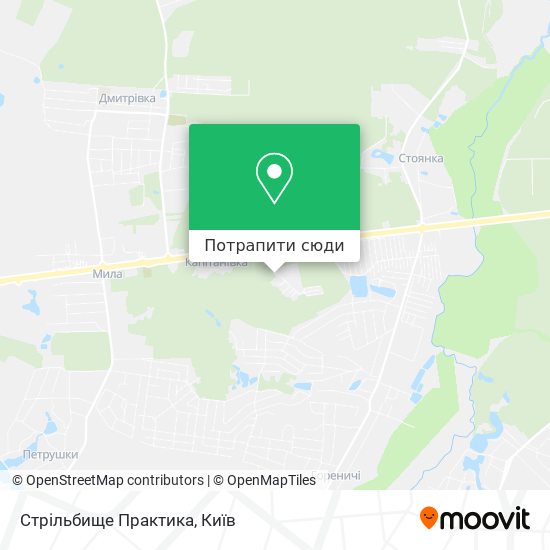 Карта Стрільбище Практика