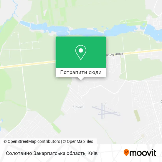 Карта Солотвино Закарпатська область
