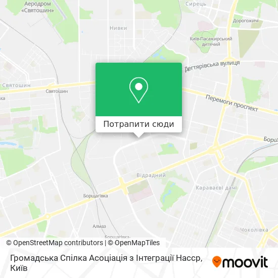 Карта Громадська Спілка Асоціація з Інтеграції Насср