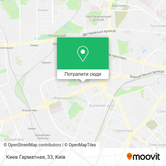 Карта Киев Гарматная, 33