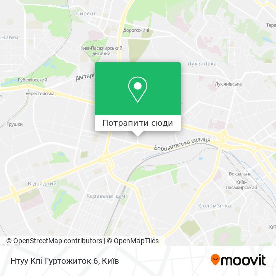 Карта Нтуу Кпі Гуртожиток 6