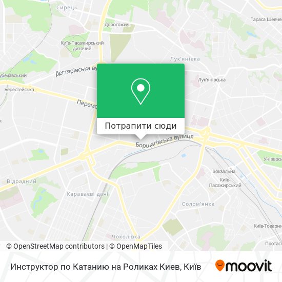 Карта Инструктор по Катанию на Роликах Киев