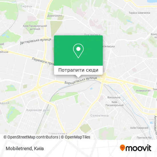 Карта Mobiletrend