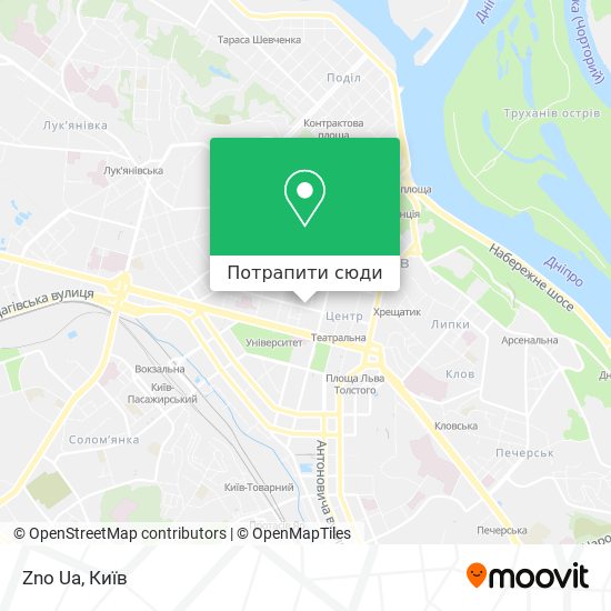 Карта Zno Ua