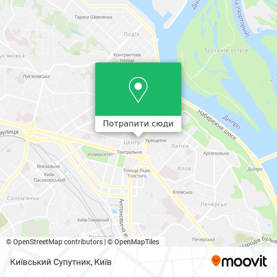 Карта Київський Супутник