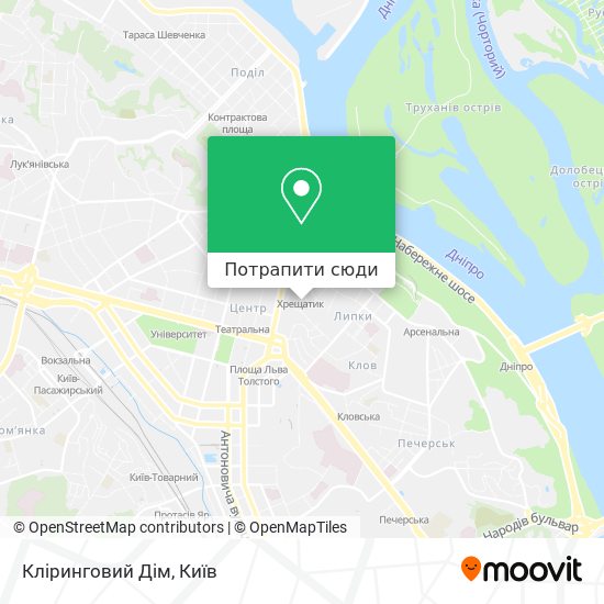 Карта Кліринговий Дім