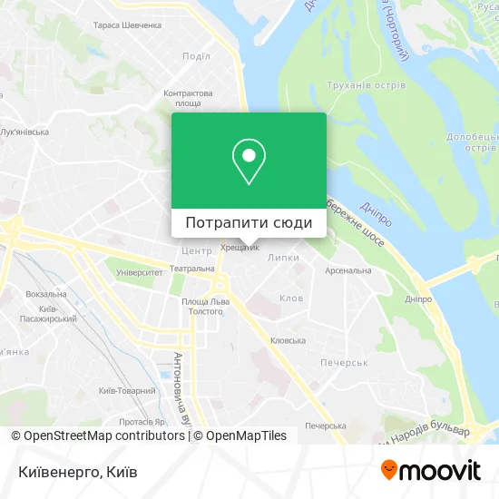 Карта Київенерго