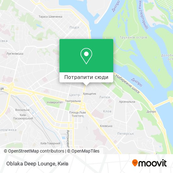Карта Oblaka Deep Lounge