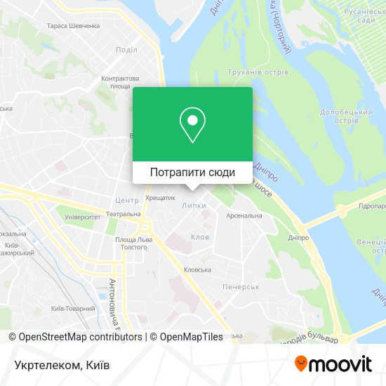 Карта Укртелеком
