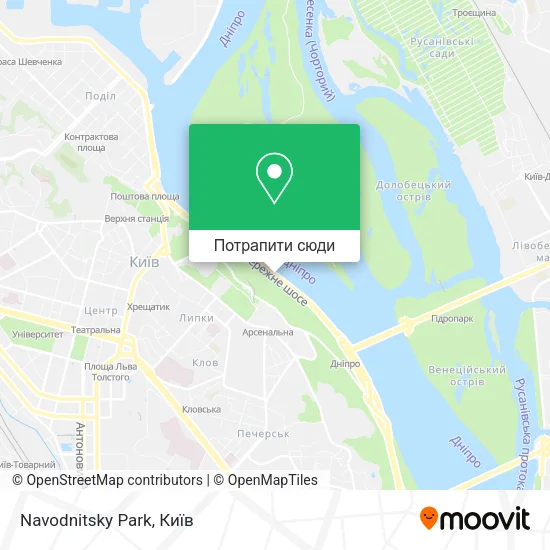 Карта Navodnitsky Park