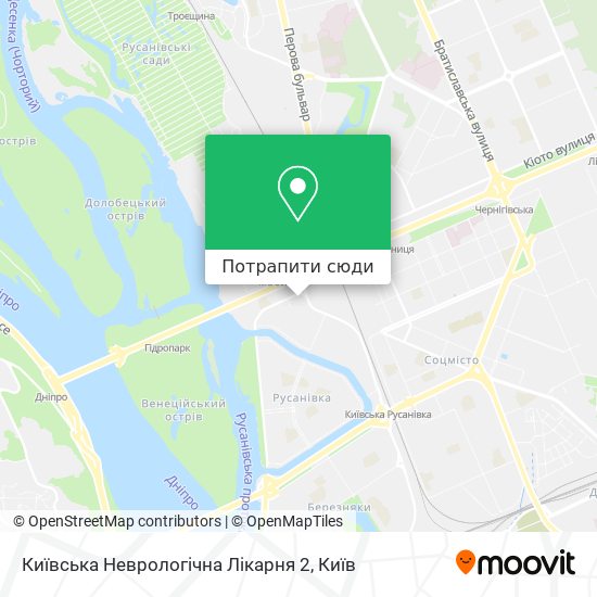 Карта Київська Неврологічна Лікарня 2