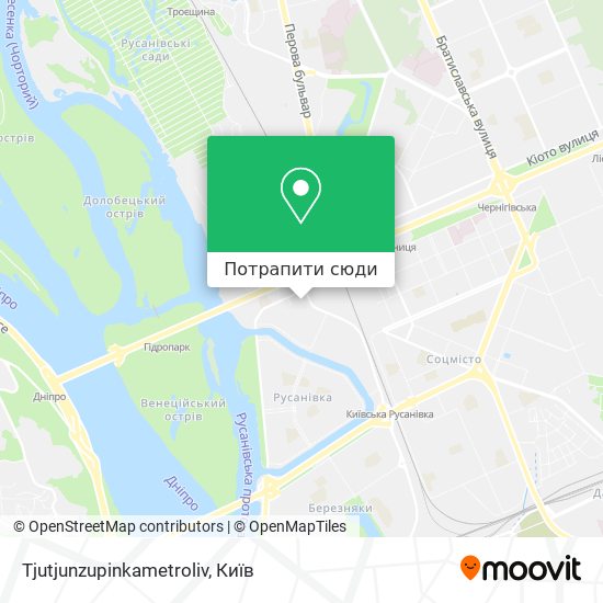 Карта Tjutjunzupinkametroliv