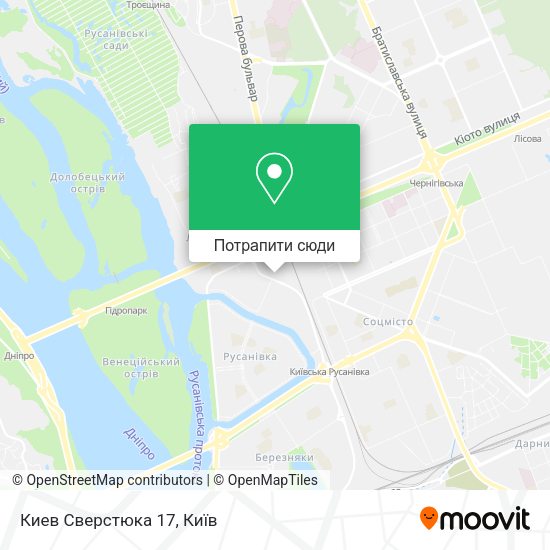 Карта Киев Сверстюка 17