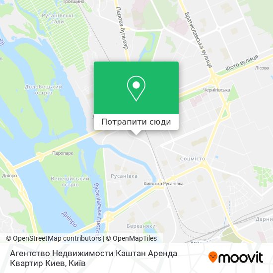 Карта Агентство Недвижимости Каштан Аренда Квартир Киев