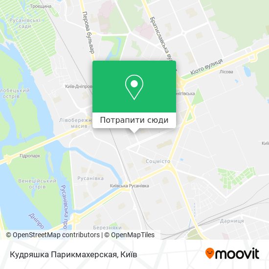 Карта Кудряшка Парикмахерская