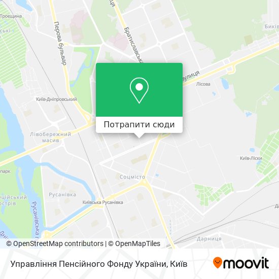 Карта Управління Пенсійного Фонду України