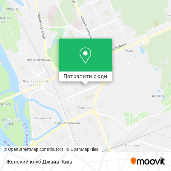 Карта Женский клуб Джайв