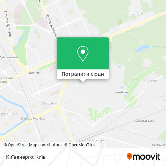 Карта Київенерго