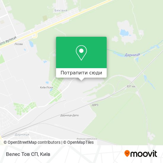 Карта Велес Тов СП