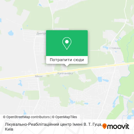 Карта Лікувально-Реабілітаційний центр Імені В. Т. Гуца