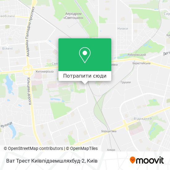 Карта Ват Трест Київпідземшляхбуд-2
