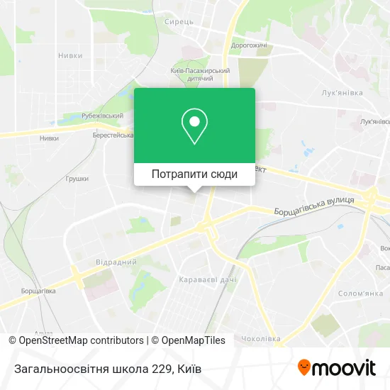 Карта Загальноосвітня школа 229