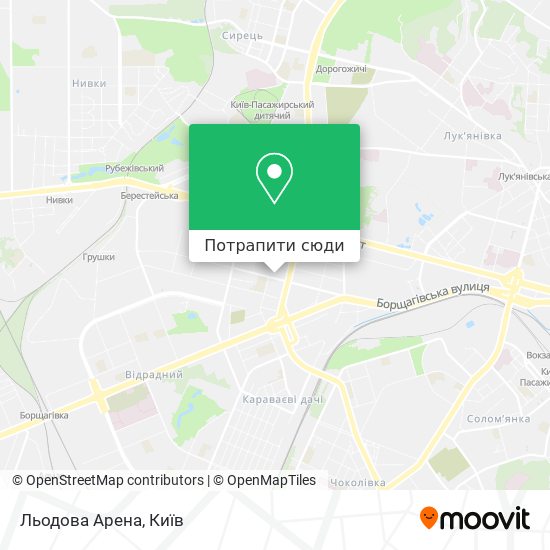 Карта Льодова Арена