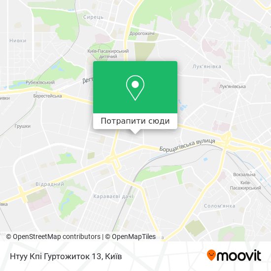 Карта Нтуу Кпі Гуртожиток 13